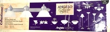 NEW IN BOX Angelo Suite Bathroom, 3-Light Bathroom Vanity Light w/ Frosted Glass