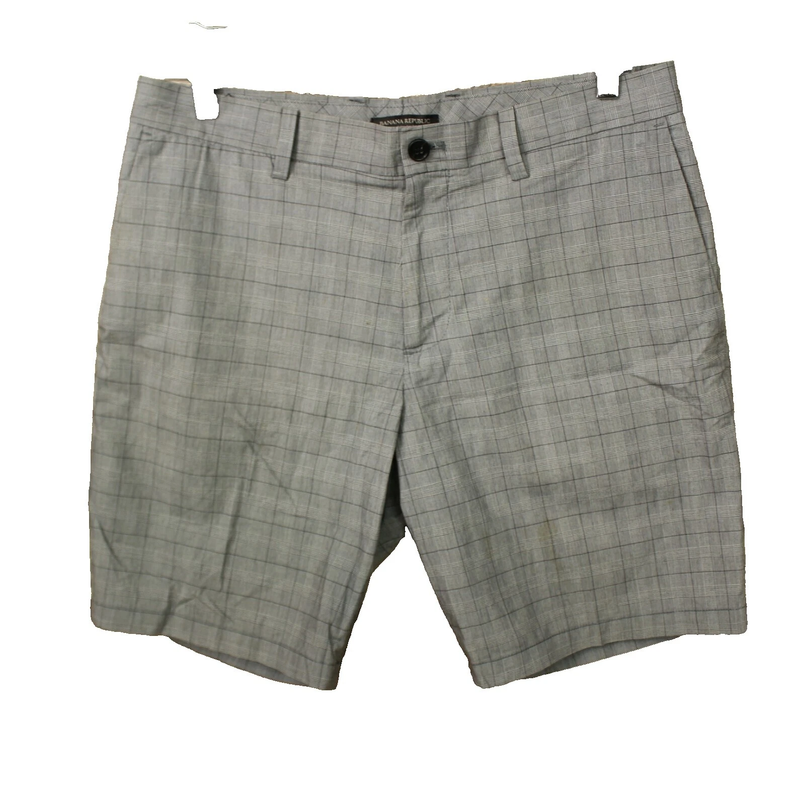 Шорты для мужчин Banana Republic хлопковые в клетку