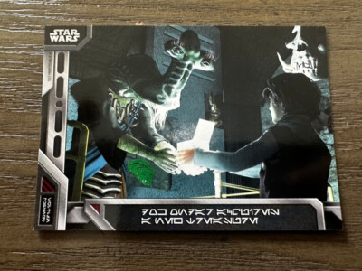 Disney Star Wars Galactic Nights Galaxy's Edge Trading Cards Aurebesh Dok-Ondar