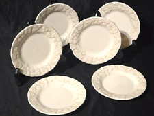 Vintage METLOX POPPY TRAIL 6.5" Dessert Plate ANTIQUE GRAPE Stoneware - Set Of 6