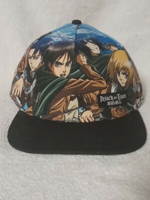 Attack On Titan Anime All Over Print Adjustable Trucker Snapback