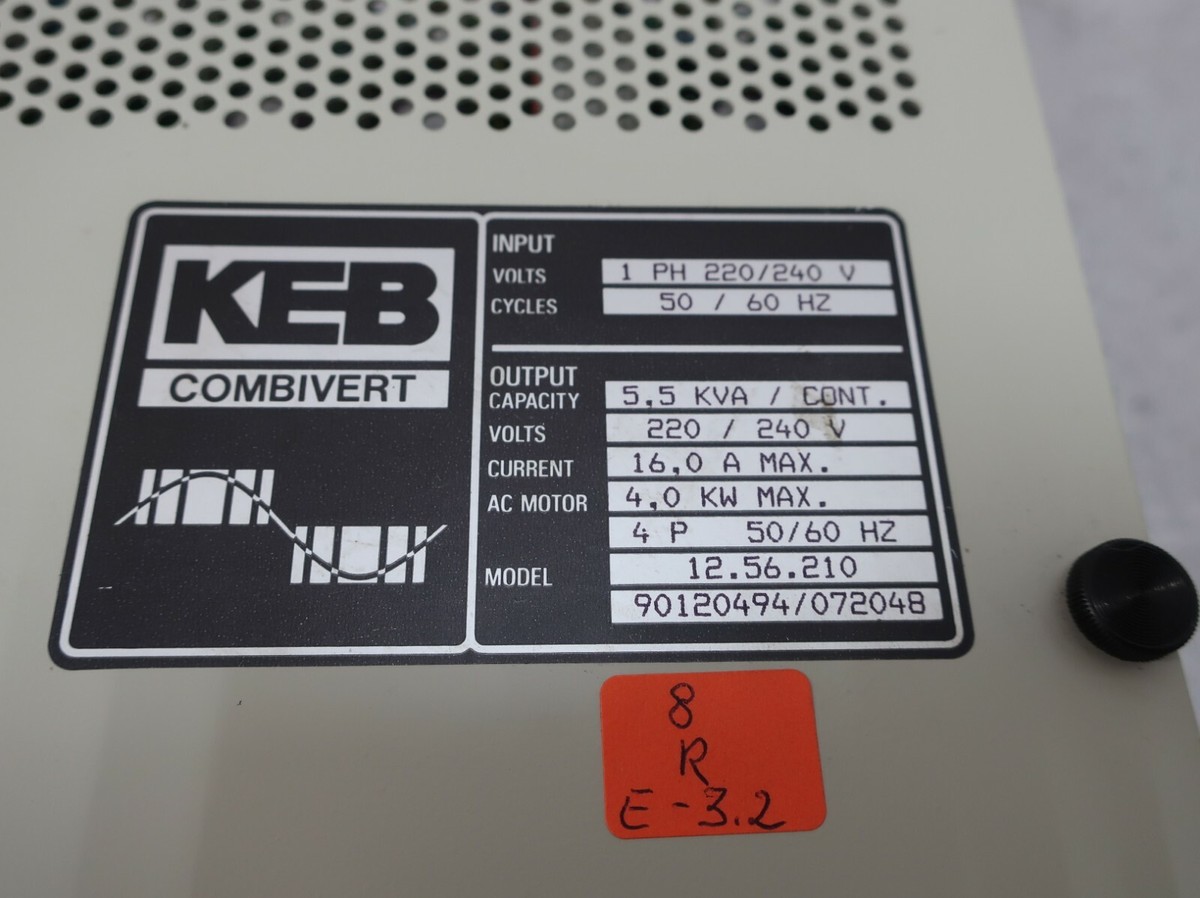 Keb 12.56.210, Frequency Converter Input 1x Phase 220V - Output 3x Phases,  4KW | eBay UK