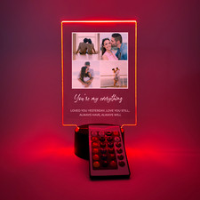 Personalized 4 Picture Collage LED Night Light Up -for Her or Him, Couples Gift