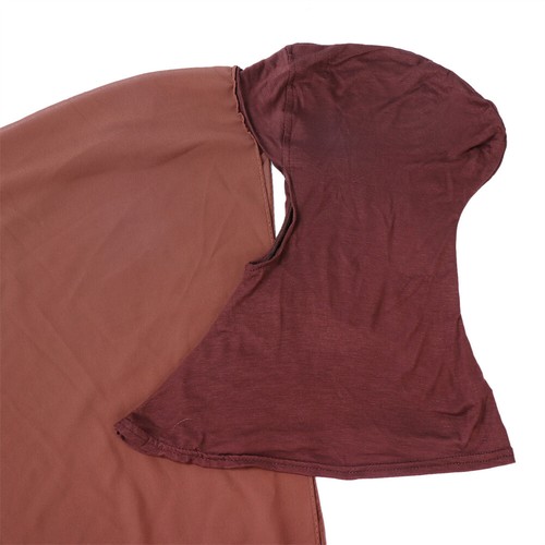 Instant Chiffon Hijab With Inner Cap Muslim Women Shawl Scarf Turban Head Wrap - Picture 35 of 47