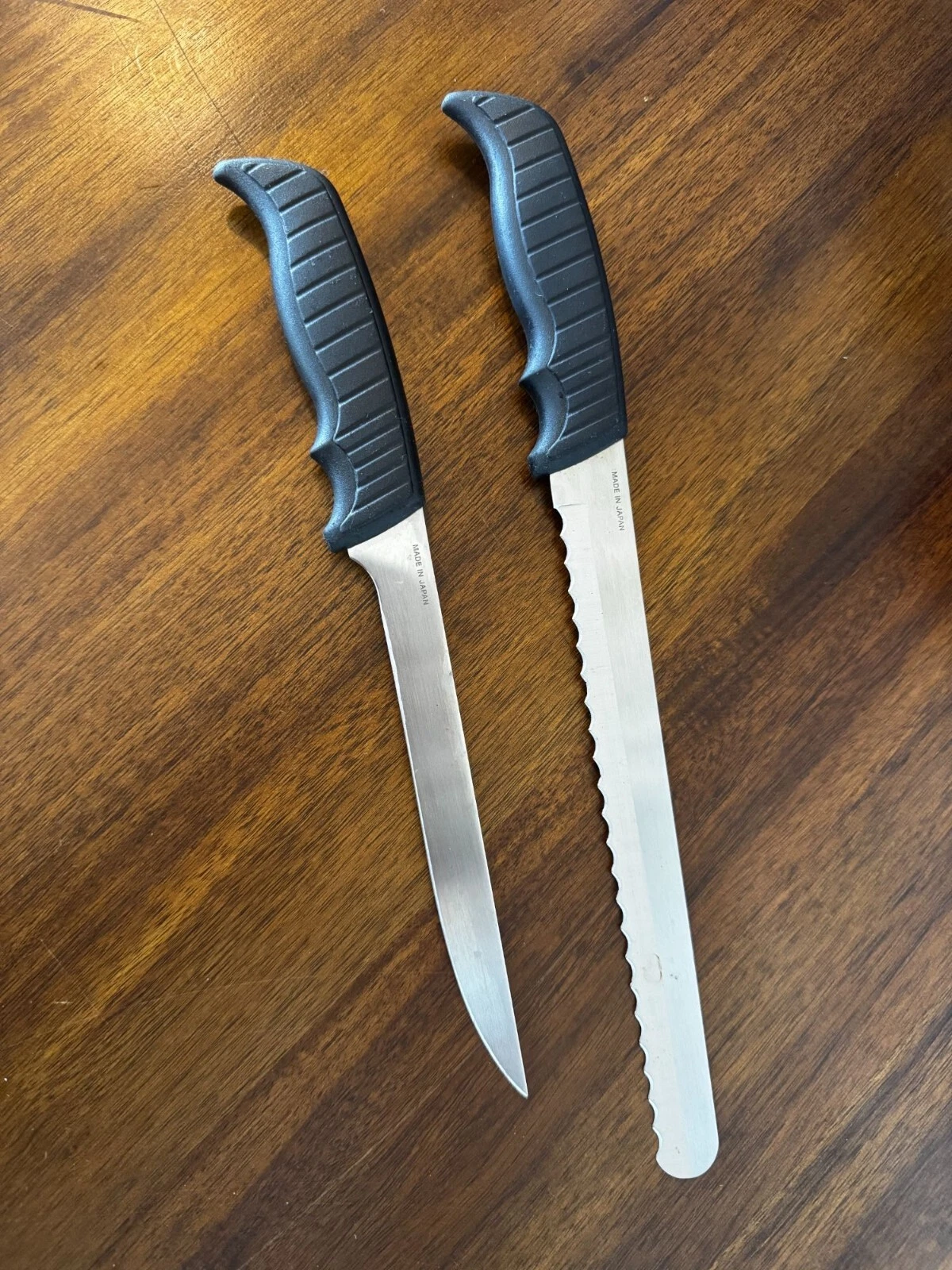 VTG Amway Queen Stainless Steel Serrated & Straight Blade Knife Set With Ergonom