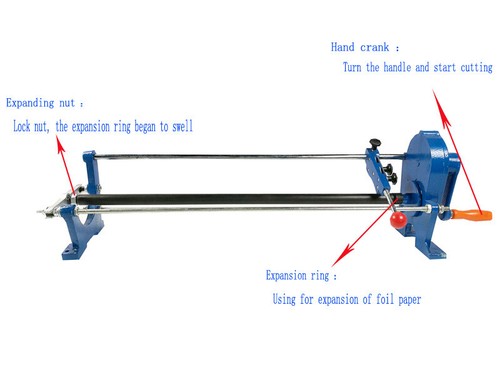 67.5cm/26.5'' Hot Stamping Manual Foil Paper Cutter Slitter Hand Cutting Machine - Imagen 7 de 19