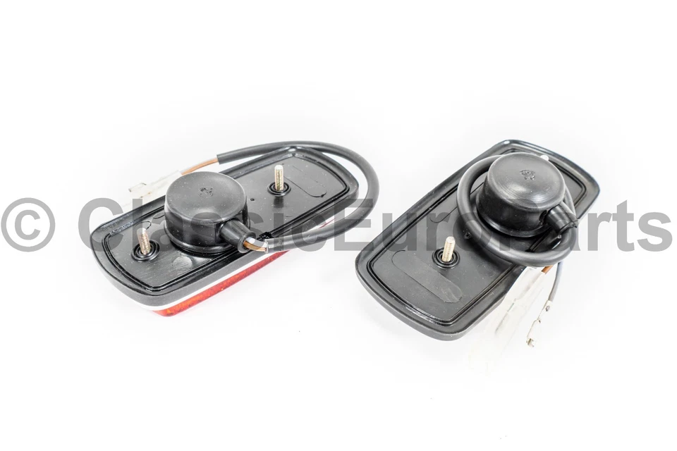 Juego de luces indicadoras laterales rojas traseras especificaciones EE. UU. para BMW E3 Bavaria E6 E9 E10 Foto 3 de 4