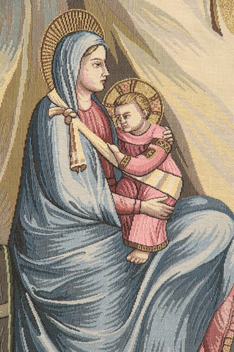 Flug nach Ägypten Christus religiös italienisch Wandteppich Wandkunst hängen 36x50 Zoll - Bild 5 von 6