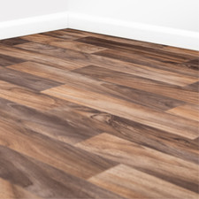 Scarlet Oak Vinyl Flooring 2m / 4m Width Cushioned Lino Roll Flooring Oak Effect