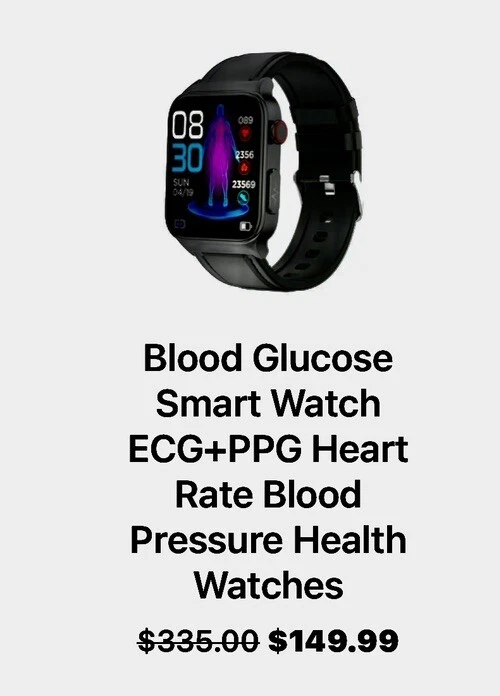Smartwatch Black Silicone Watch for Men