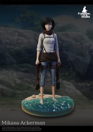 Mikasa Ackerman Armin Arlert Resin Freedom Studio Attack on Titan 30cm - Picture 6 of 8
