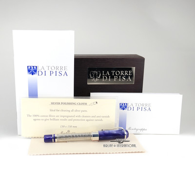 Montegrappa La Torre Di Pisa Sterling Silver Fountain - Medium