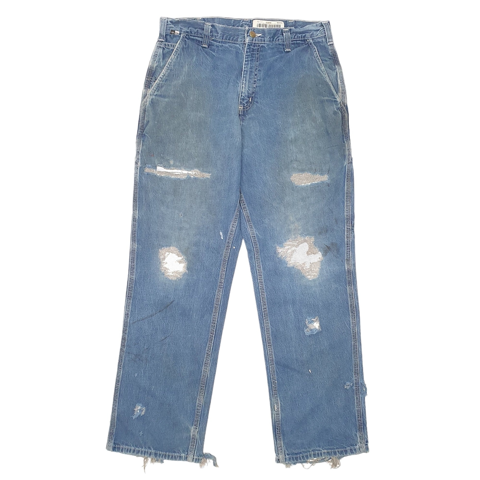 CARHARTT 290-83 Jeans Regular Fit Trousers Carpenter Flame Resistant W34 L32 image 2