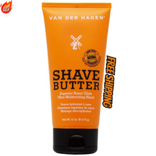 Van Der Hagen 2-Pack Shave Butter Shaving Cream 6oz Shea Mango and Cocoa Butter