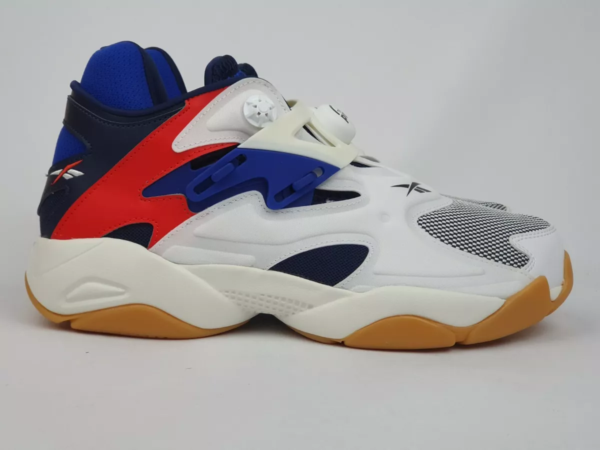 REEBOK Pump Court White Navy Red New US9 RRP 320 Collab Limited omni insta