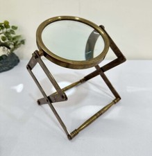 Vintage Table Decorative Brass Magnifying Glass Nautical Map Reader Handmade