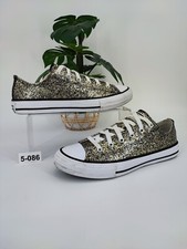 Converse Juniors Metallic Black/Silver Sparkl...