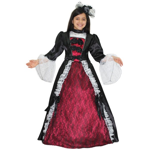 VESTITO COSTUME Maschera di CARNEVALE bambina - Principessa VAMPIRIA  Vampira | eBay