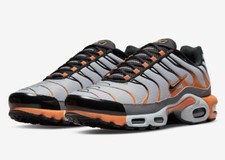 Nike Air Max Plus TN New Grey-Orange Trainers Men s Size 7 DM0032-001