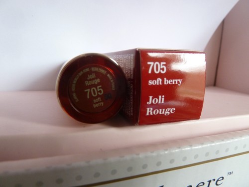 Clarins Joli Rouge 705 SOFT BERRY Lipstick Moisturizing Long Wear *RARE* NIB - 第 3/3 張圖片