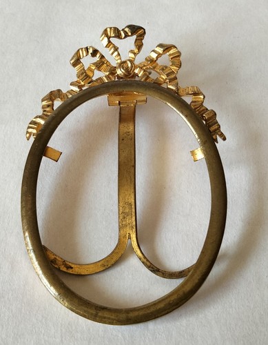 Antique Lovely French Oval Picture Frame LOUIS XV Style Tall 3.1 in - Picture 5 of 9