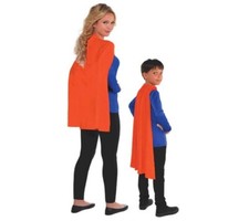 Orange Cape - 30" - Superhero - Sports - Costume - One Size
