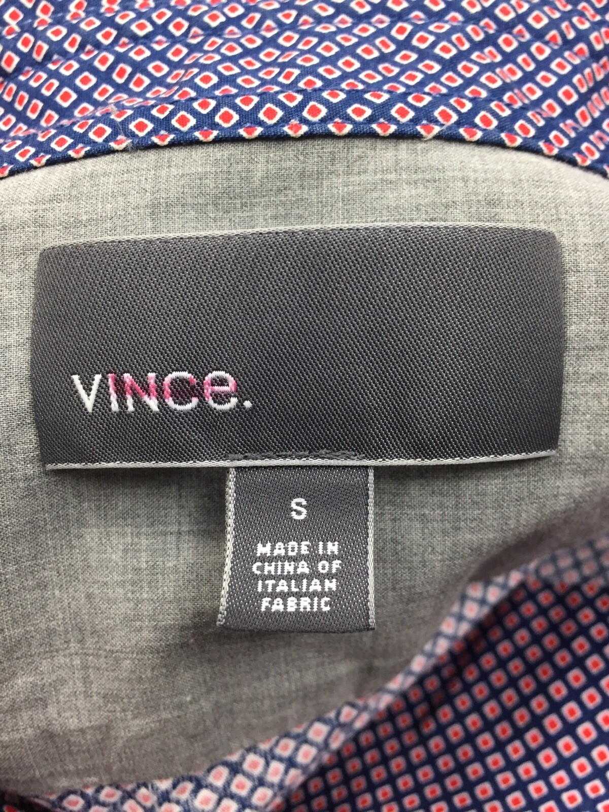 Vince Mens Size Small Button Down Patterned Dress… - image 5