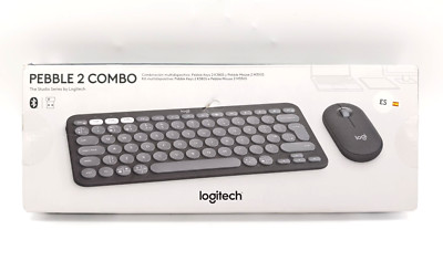 Logitech Pebble 2 Combo, kabellose Tastatur und Maus Bluetooth - Grafit Spanisch