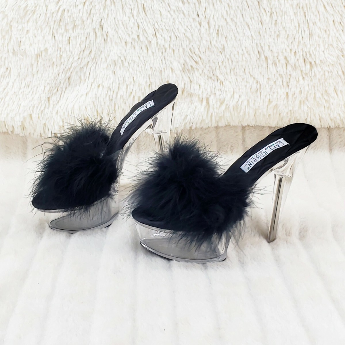 Black Marabou Feather Mules Marabou Mules Kate Spade Outlet
