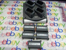 Zebra Symbol SAC9000-4000R Battery Charger with 5 Batteries and Power Supply