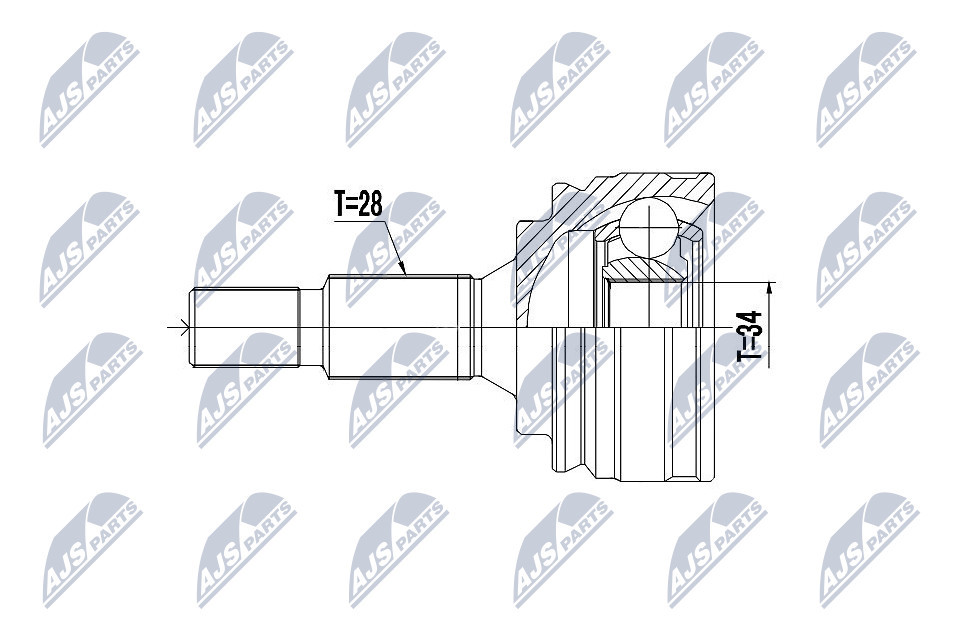 Wheel Side NTY NPZ-PE-031 Joint Kit, drive shaft for CITROËN,OPEL,PEUGEOT,VAUXHA - Image 11