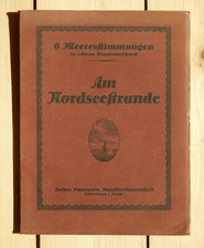 Bildermappe 6 Meeresstimmungen AM NORDSEESTRANDE Kupfertiefdruck