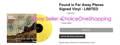 AUTOGRAPHED SIGNED August Burns Red Found in Far Away Places Yellow Vinyl LP