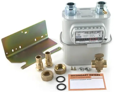 G4 Gaszähler-Set für kompakte Installationen Zweiteinsatz 110 mm mittig UK