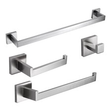 Bathroom Hardware Set 4 Pieces, Bath Towel Holder Set SUS304 Stainless Steel,...