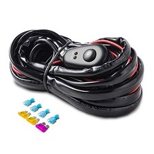 LED Light Bar Wiring Harness Off Road Power 40A Wiring Harness Kit 2 Lead 