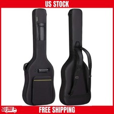 Bass Guitar Soft Case Fits Most Standard Electric Bass Guitars Hardshell Black