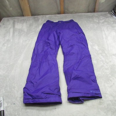 Columbia Starchaser Peak Pants Kids Medium 10/12 Purple Insulated Winter 24x23
