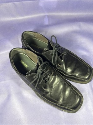 Jarman Faraday Mens Size 12 Black Oxford Square Toe Lace Up Dress Shoe C3