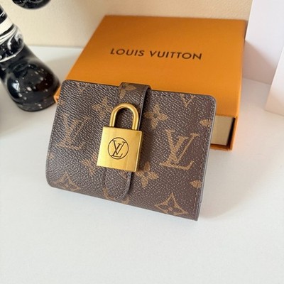 Louis Low Key Compact Wallet Monogram Canvas Pink M12408