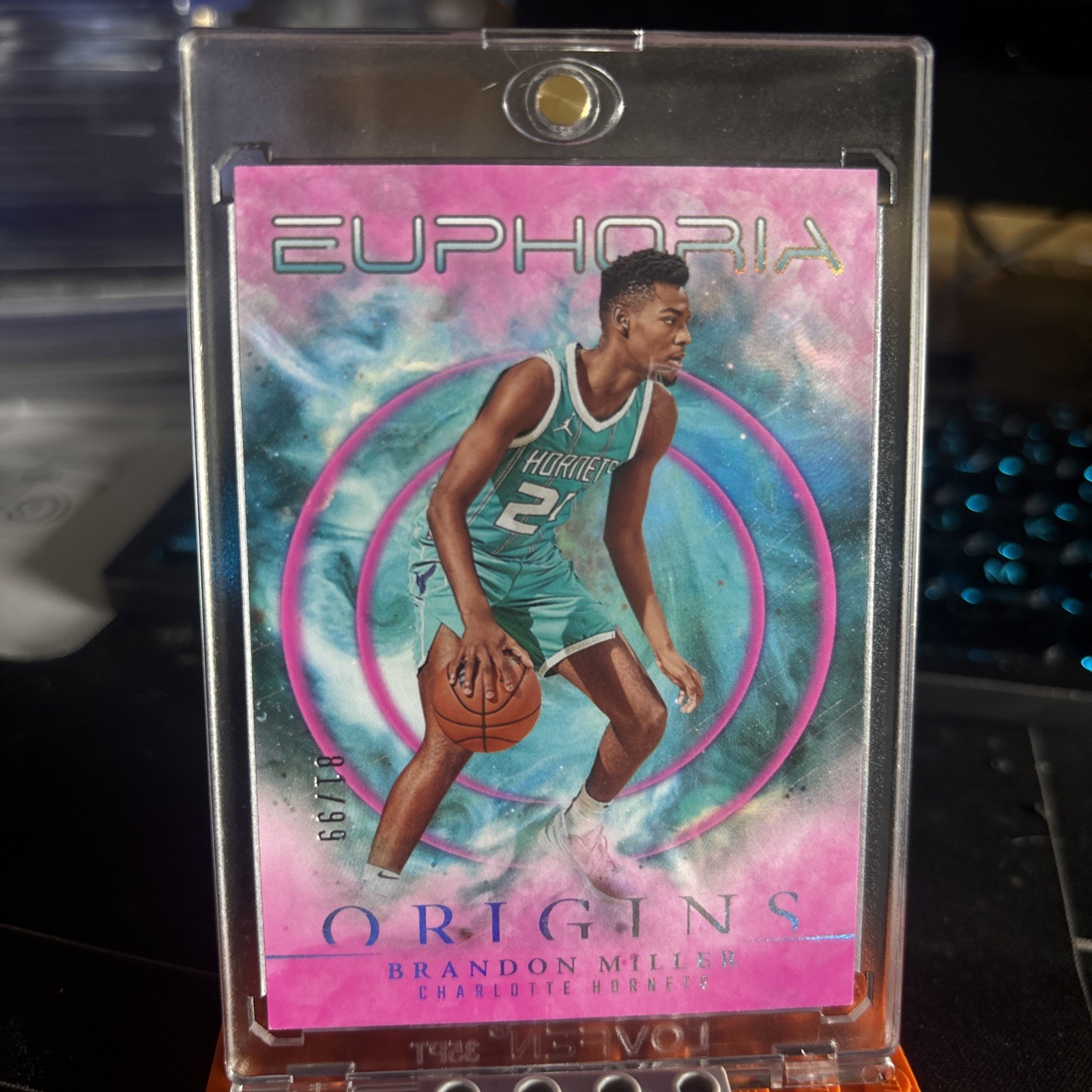 2023-24 Panini Origins - Euphoria Brandon Miller #5 Pink /99 (RC)