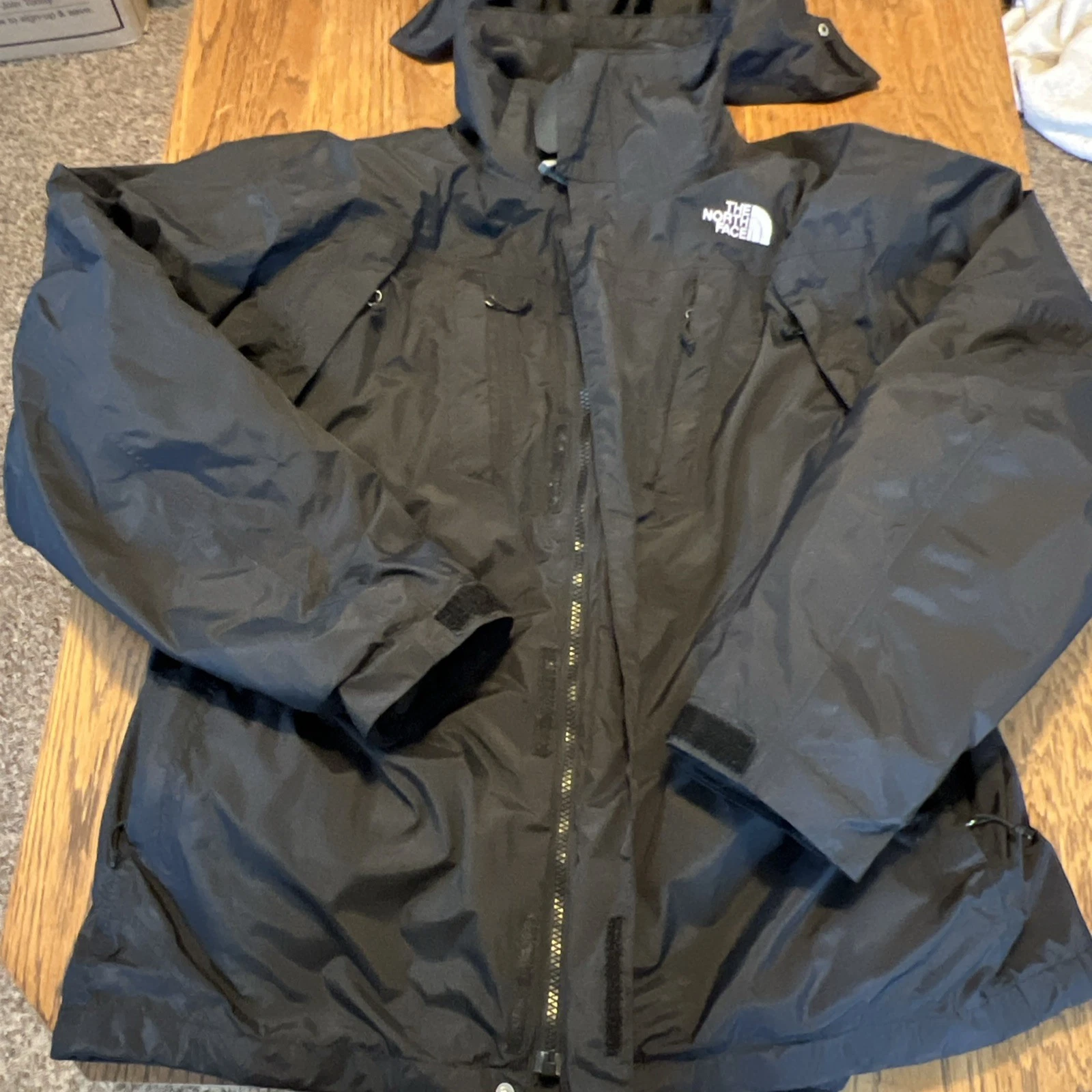 The North Face Removeable Insulated & Removeable Hooded Black Parka Men Sz Large