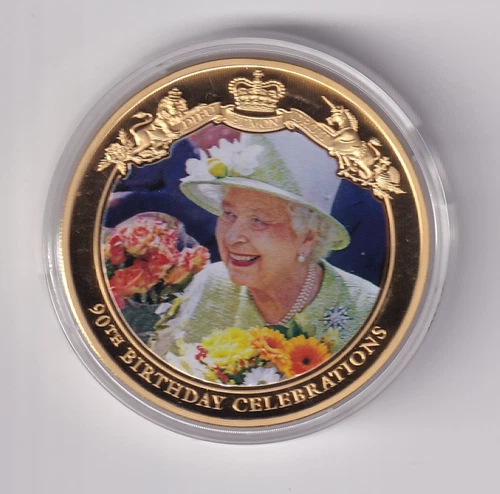 TOKELAU PROOF: 2017 $1 PRINCESS ELIZABETH 90TH BIRTHDAY GILT COIN #M3182