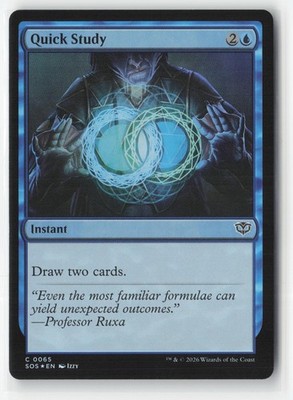 Quick Study 65 Common Secrets of Strixhaven Magic: The Gathering Foil Near Mint