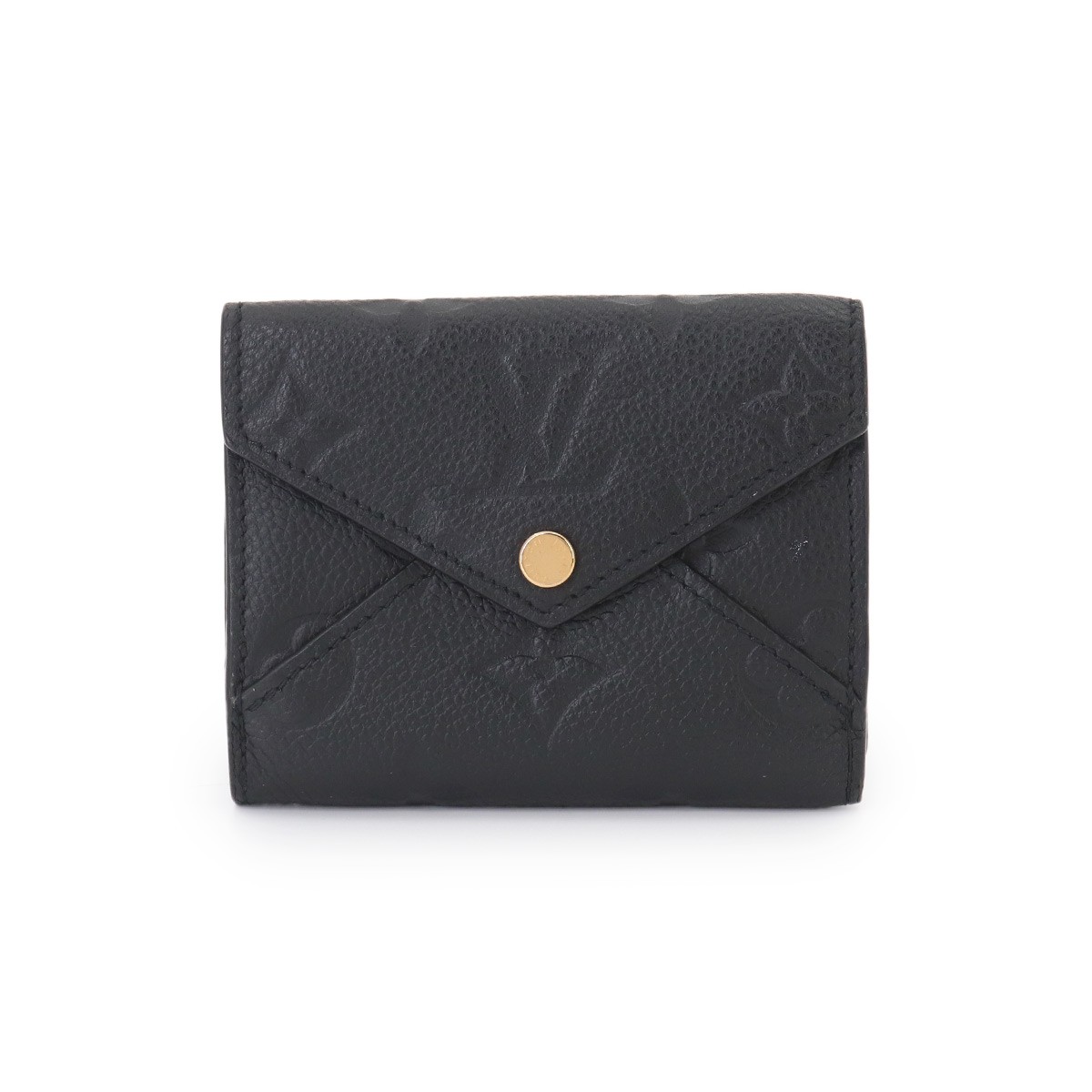 LOUIS VUITTON Monogram Empreinte Celeste Wallet Leather Black M82133 90330195