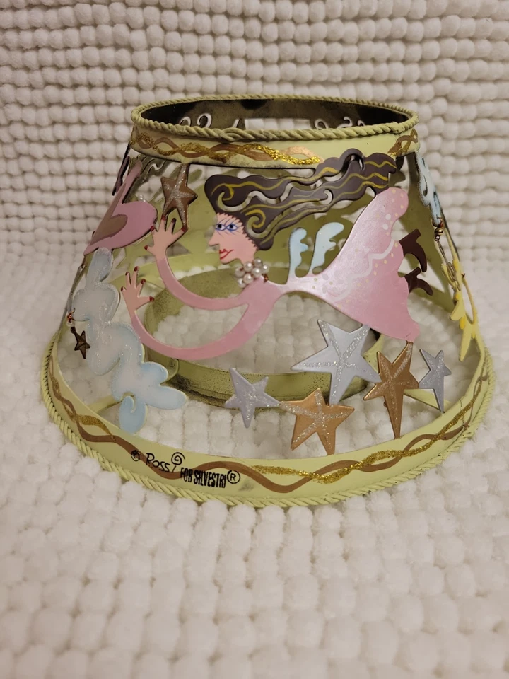 Karen Rossi Arte Vela Lámpara Pantalla Hadas Volando con Luna Sol y Estrellas Foto 3 de 4