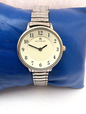 Accurist Damen Vintage Quarz Expander Armband Uhr 8138