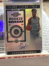 2019-20 Contenders Optic Jaylen Nowell Rookie Ticket Auto On Card. rookie card picture