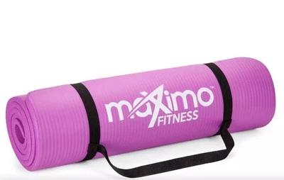 Maximo Yoga Fitness Mat Extra Thick Multipurpose Workout (Meas: 72 x 24) Purple