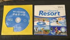 Wii Sports and Wii Sports Resort Bundle (Nintendo Wii) Lot of 2 Games